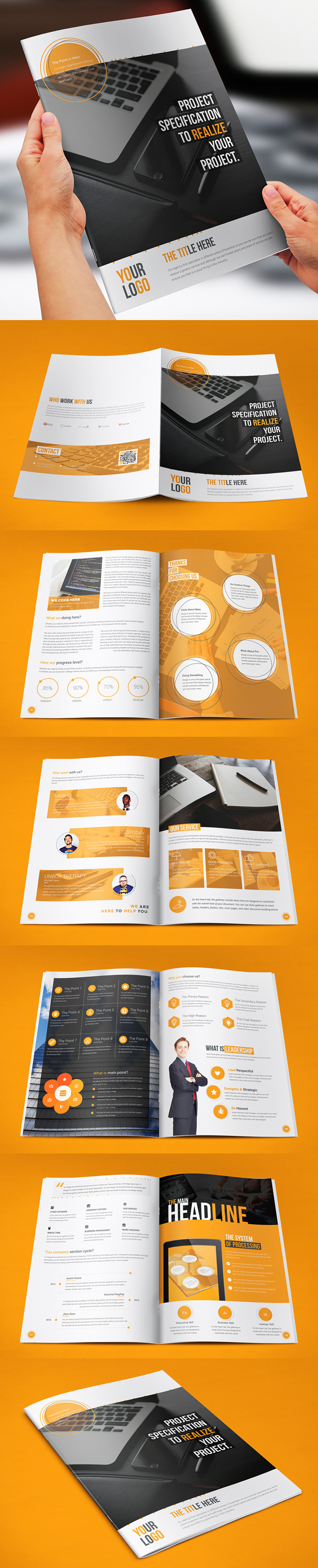 Corporate Bi-fold Brochure
