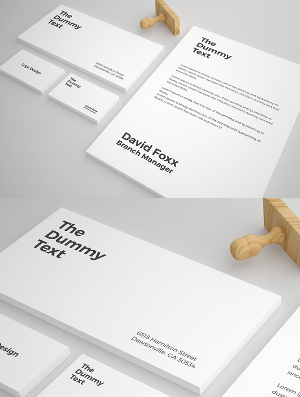 Free Stationary Mockup PSD Template Free Stationary Mockup PSD Template