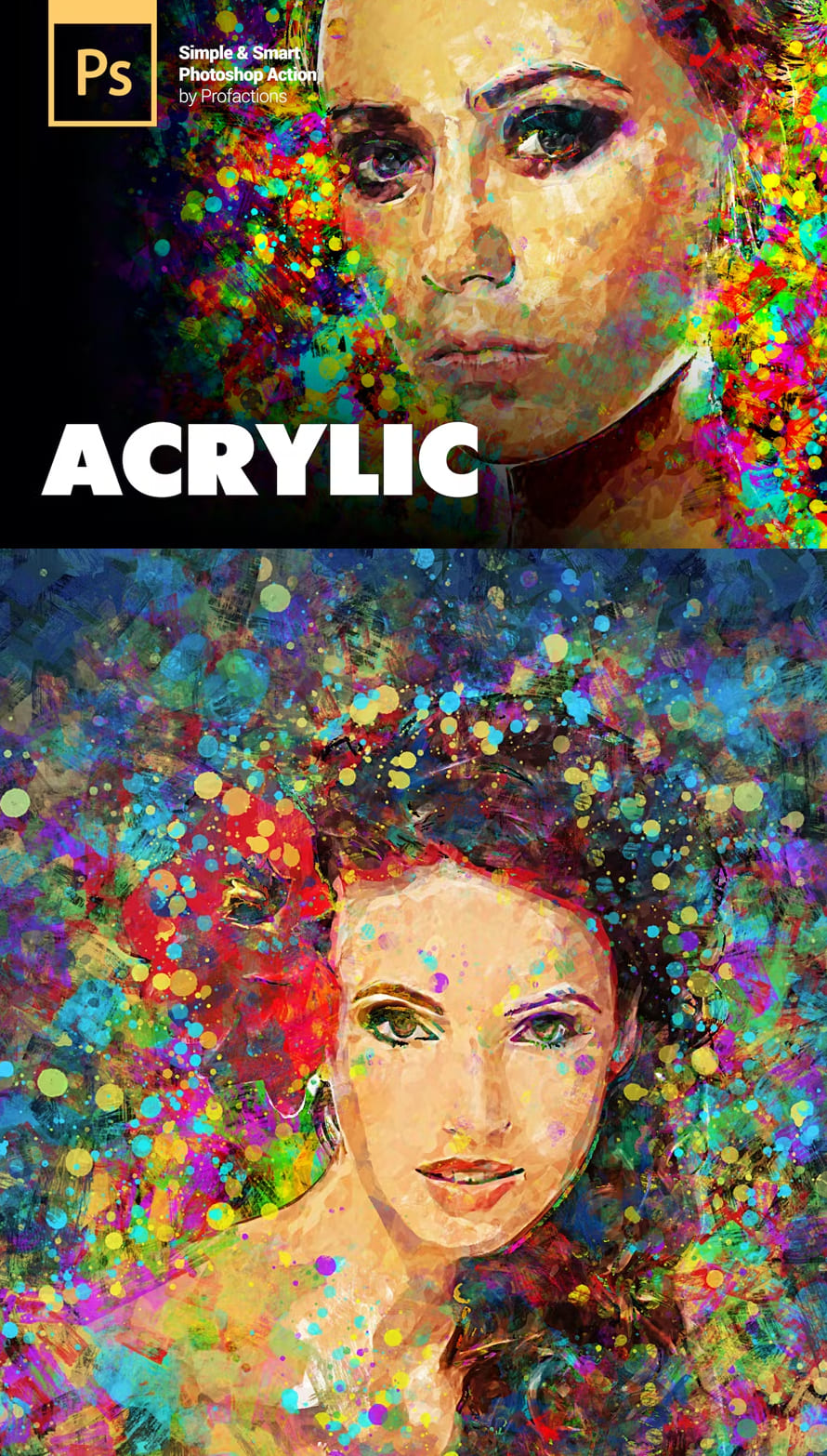 Acrylic Painting Photoshop Action