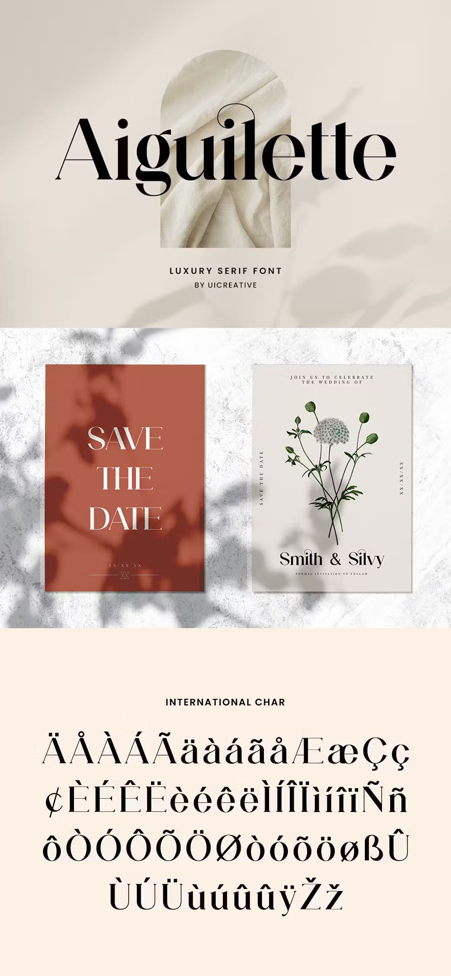 Aiguilette Luxury Serif Font
