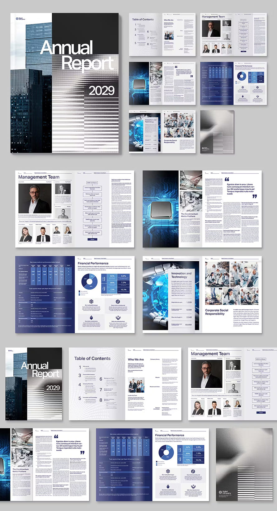 Annual Report Brochure Templates 2024