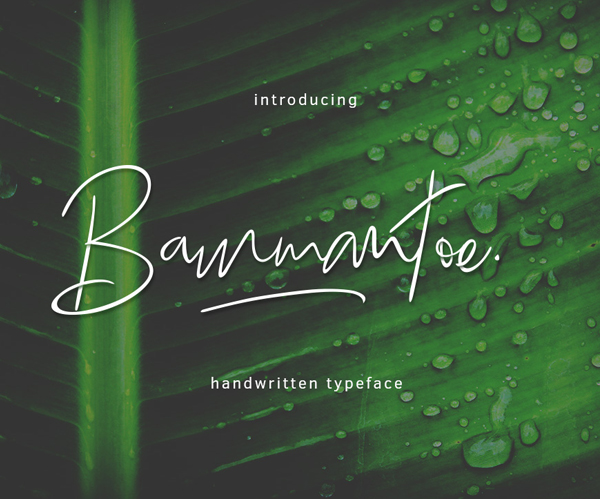 Bammantoe Free Font Bammantoe Free Font