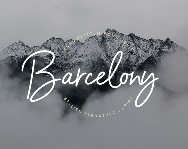 Barcelony Signature Free Font Barcelony Signature Free Font