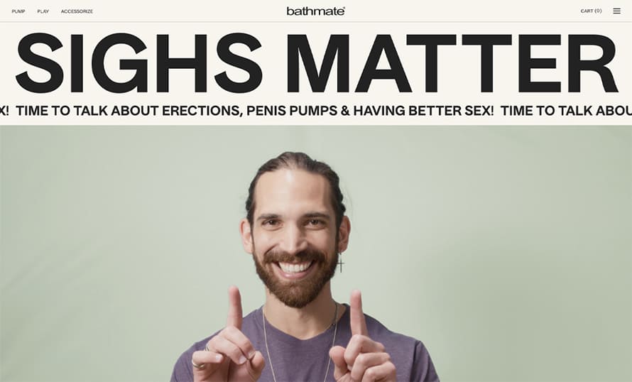 Bathmate Website Design
