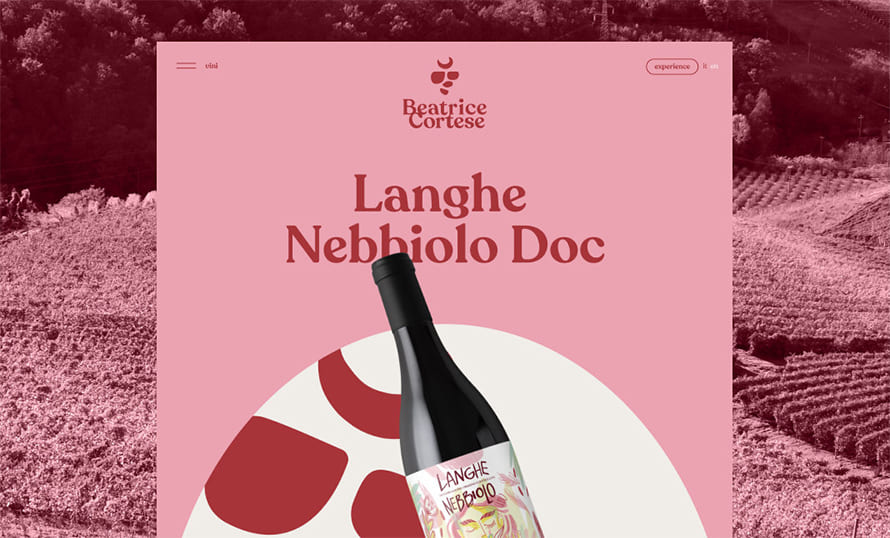 Beatrice Cortese Vini Website Design