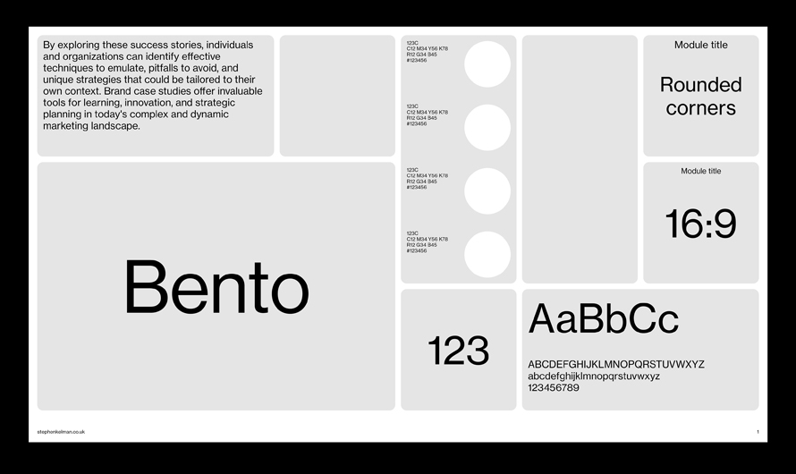 Bento Grids Website Design