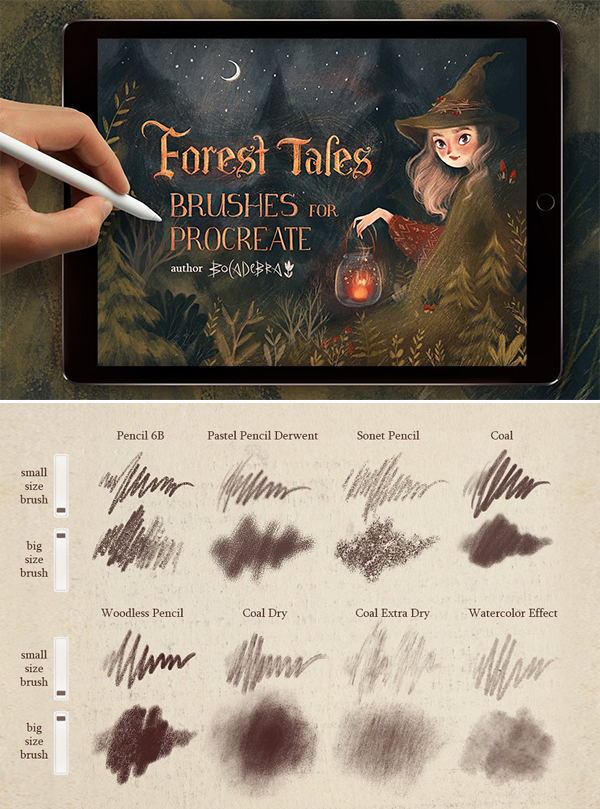 Texture brushes for Procreate