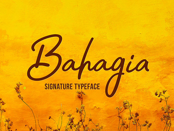 Bahagia Free Font Bahagia Free Font