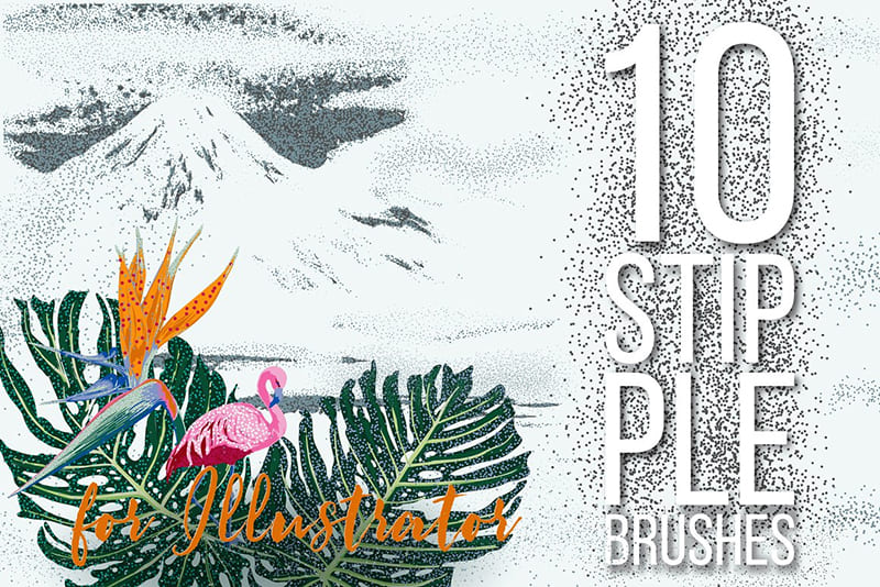 Stipple Brushes for Illustrator