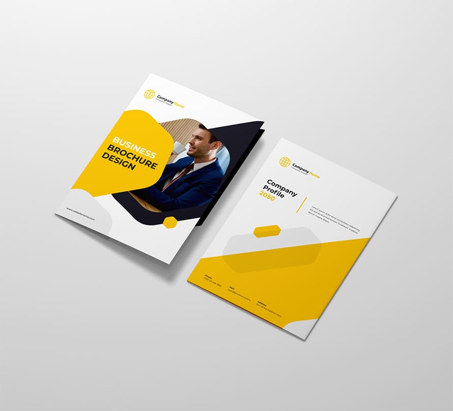 Bifold Brochure Mockup PSD