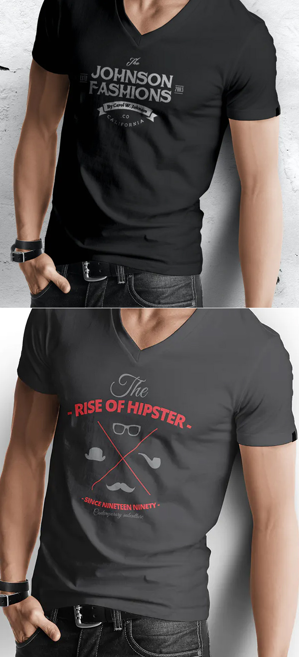Stylish Man t-shirt Mockup