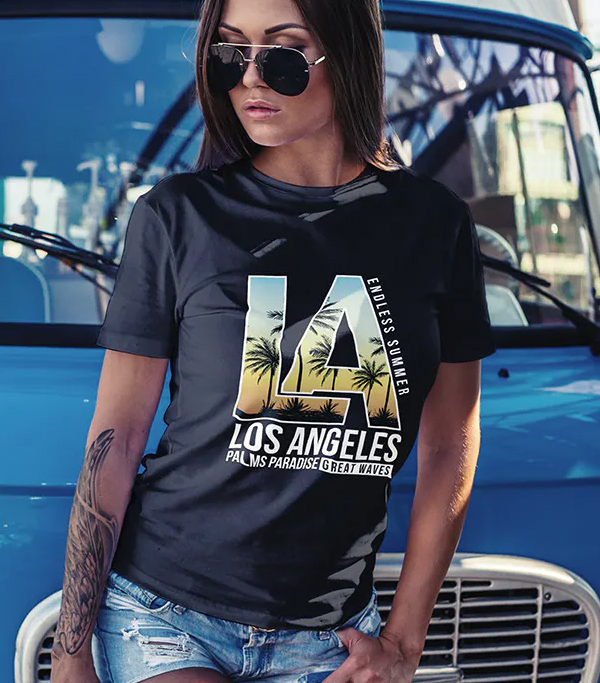 Summer Girl T-Shirt Mockup