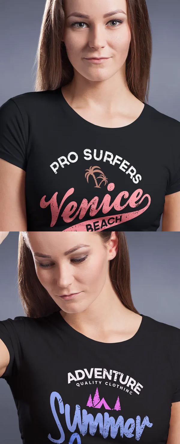 Perfect Female T-shirt Mockup