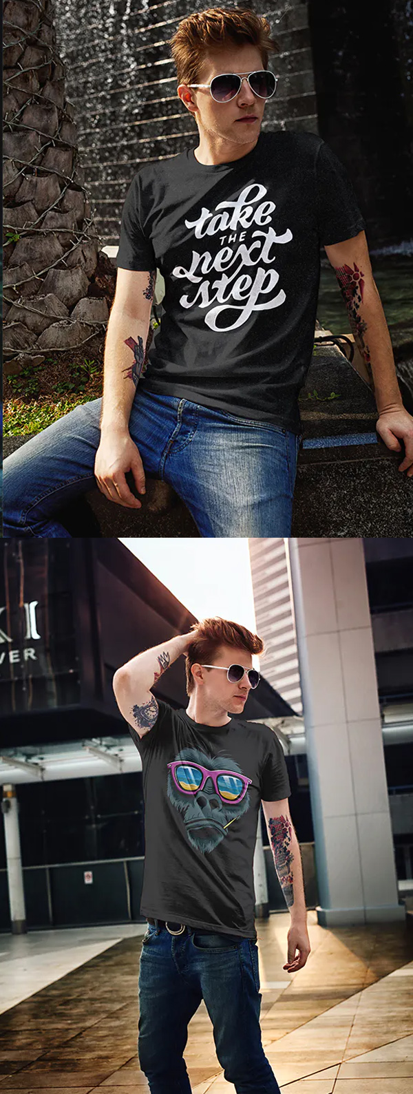 Male T-Shirt Fashion Mockup