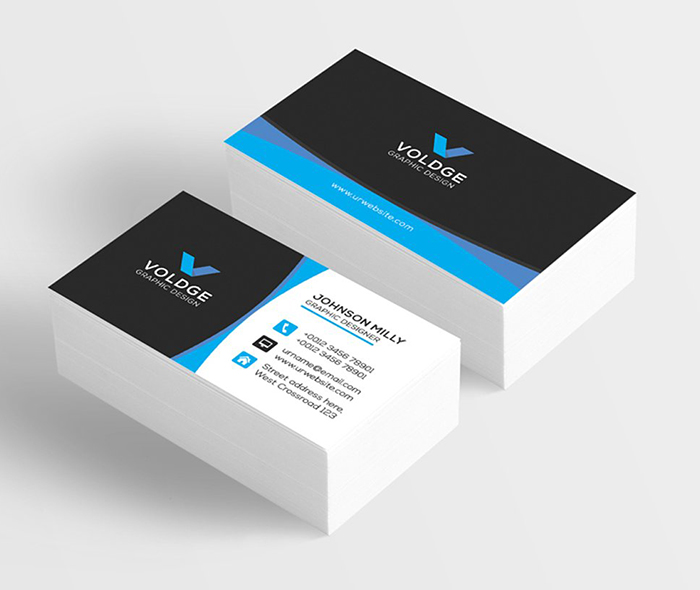 Blue Business Card Template