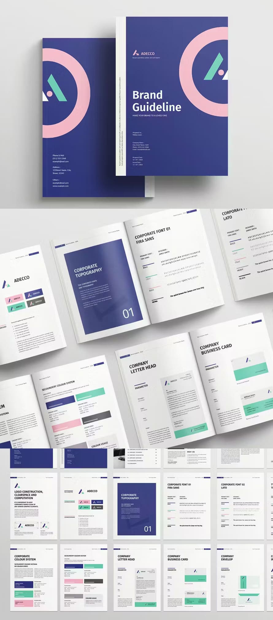 Brand Guidelines Template (vertical Design)