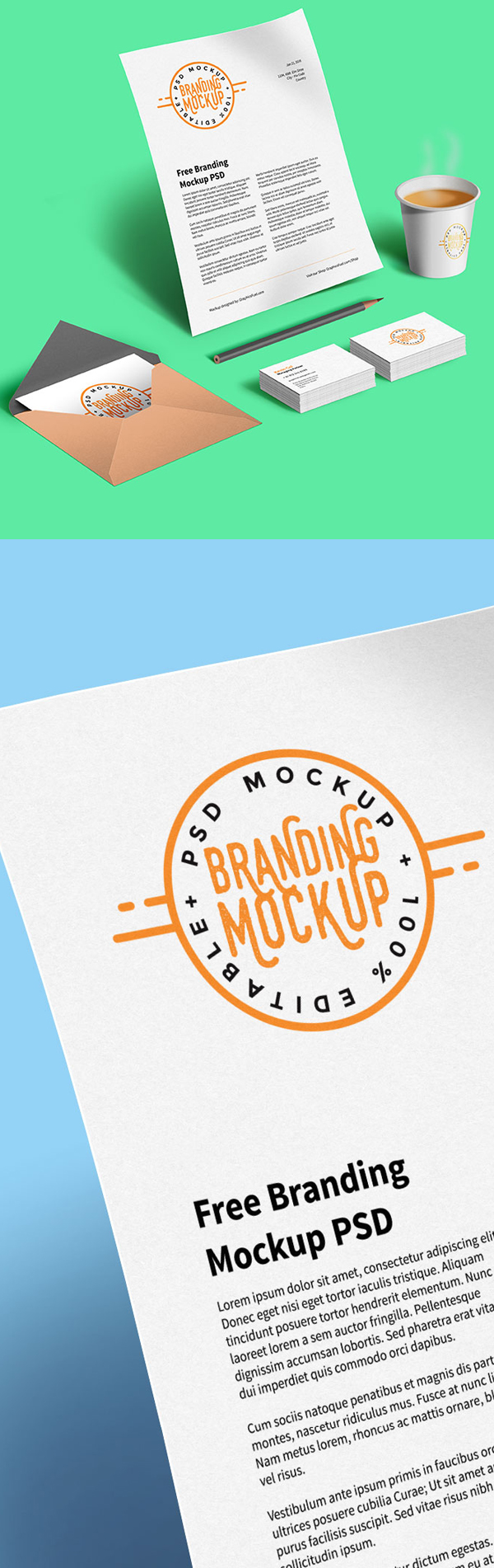 Free Branding Mockup PSD Design Free Branding Mockup PSD Design