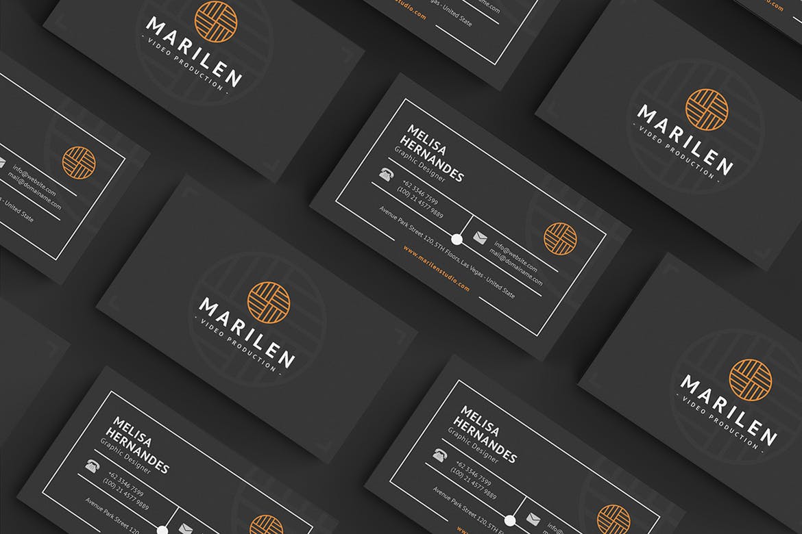 Dark Business Card Design