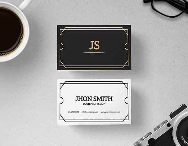 Art Deco Business Card