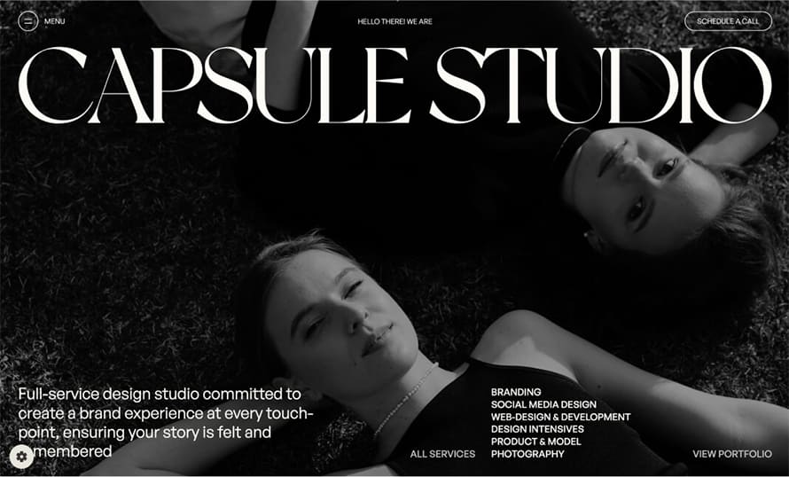 Capsule Design Studio Website Design