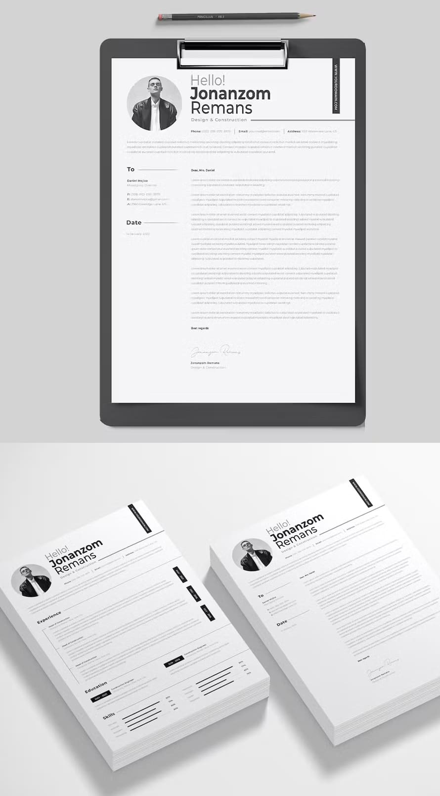 Clean Minimal Resume Template