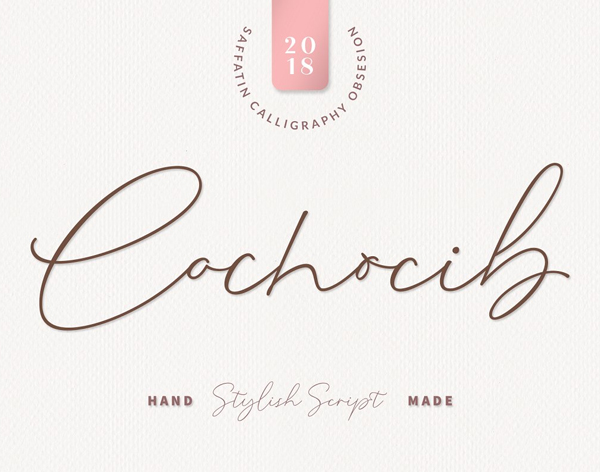 Cochocib Script Free Font Cochocib Script Free Font
