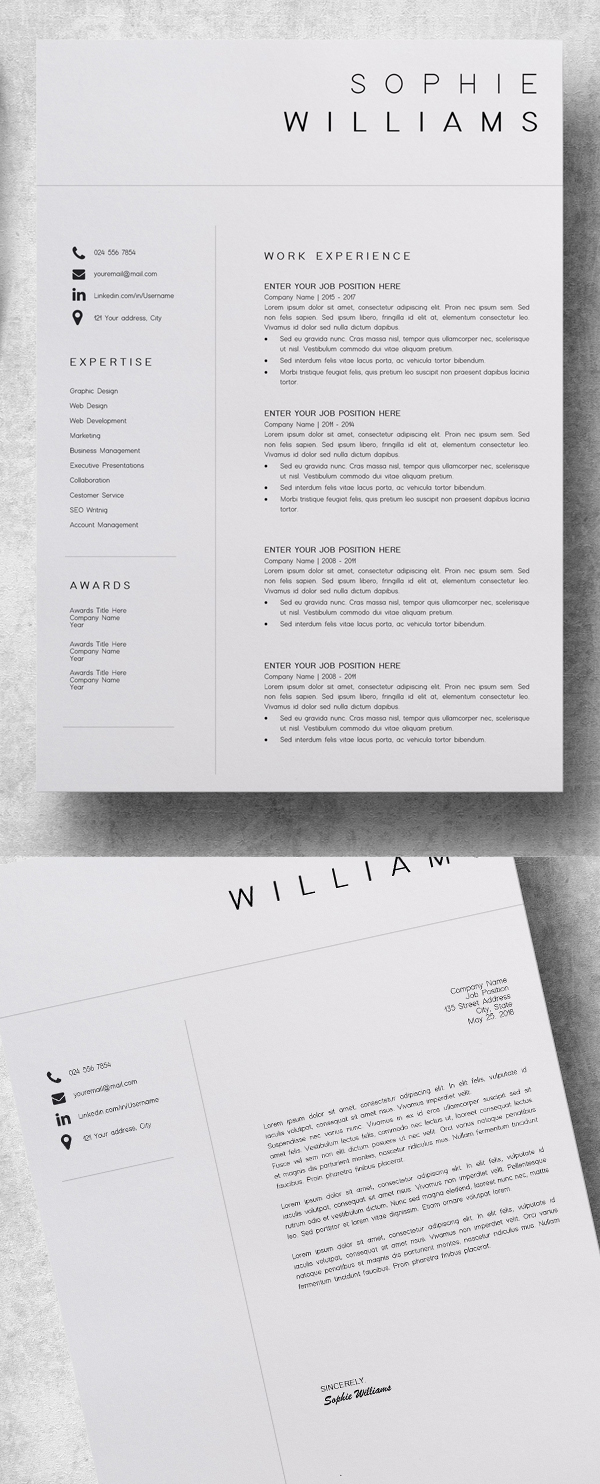 Useful and Professional Resume Templates