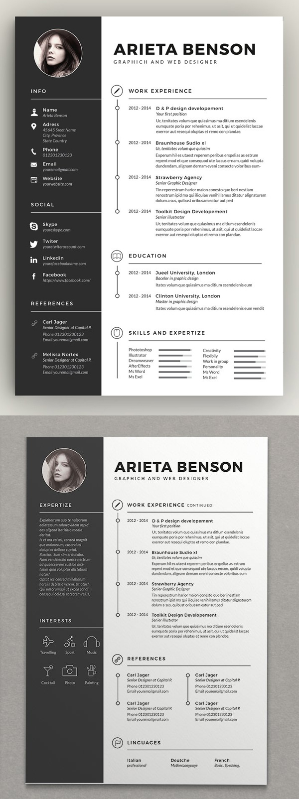 Clean Cv-Resume Design Template