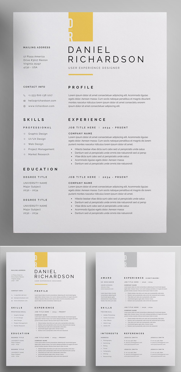Awesome Resume / CV Template
