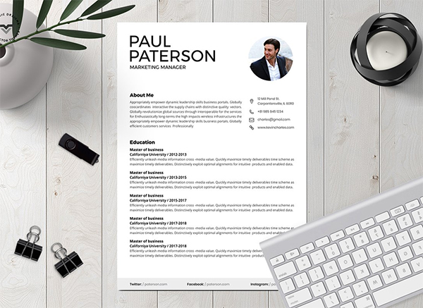 Corporate CV Template