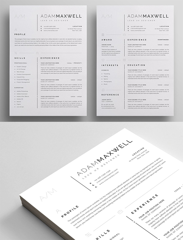 Simple Resume / CV Template
