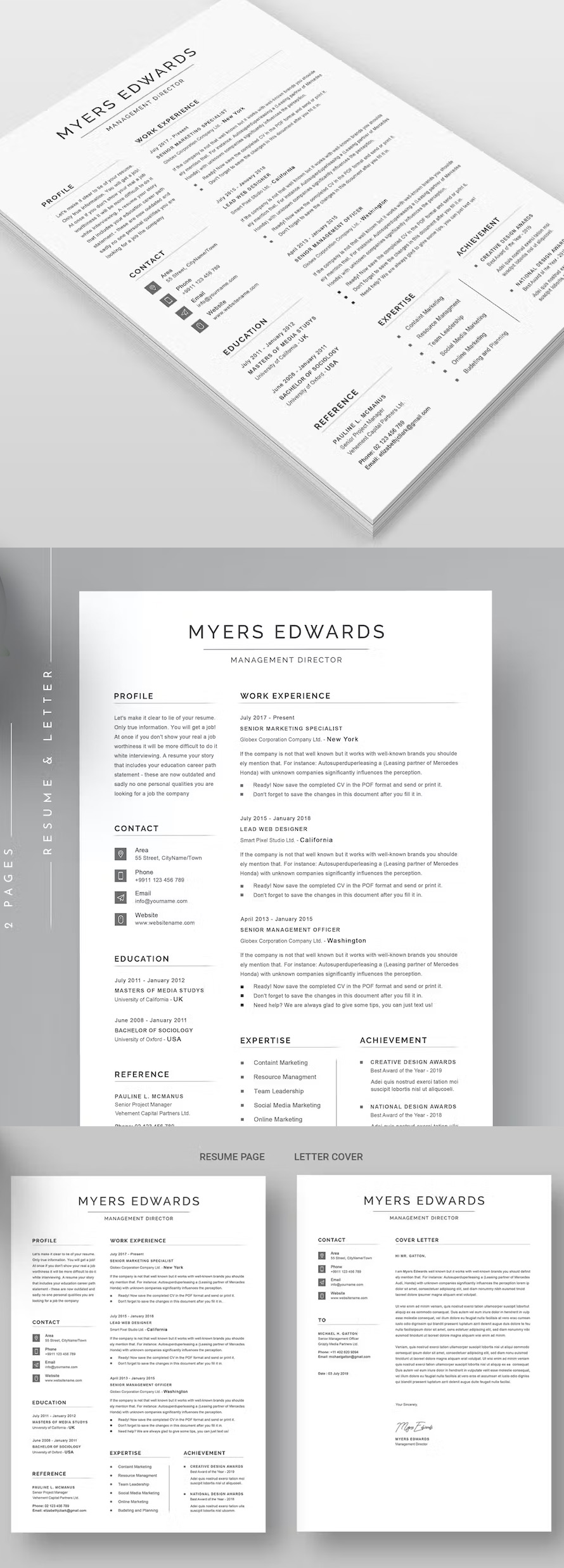 Cv Resume Template