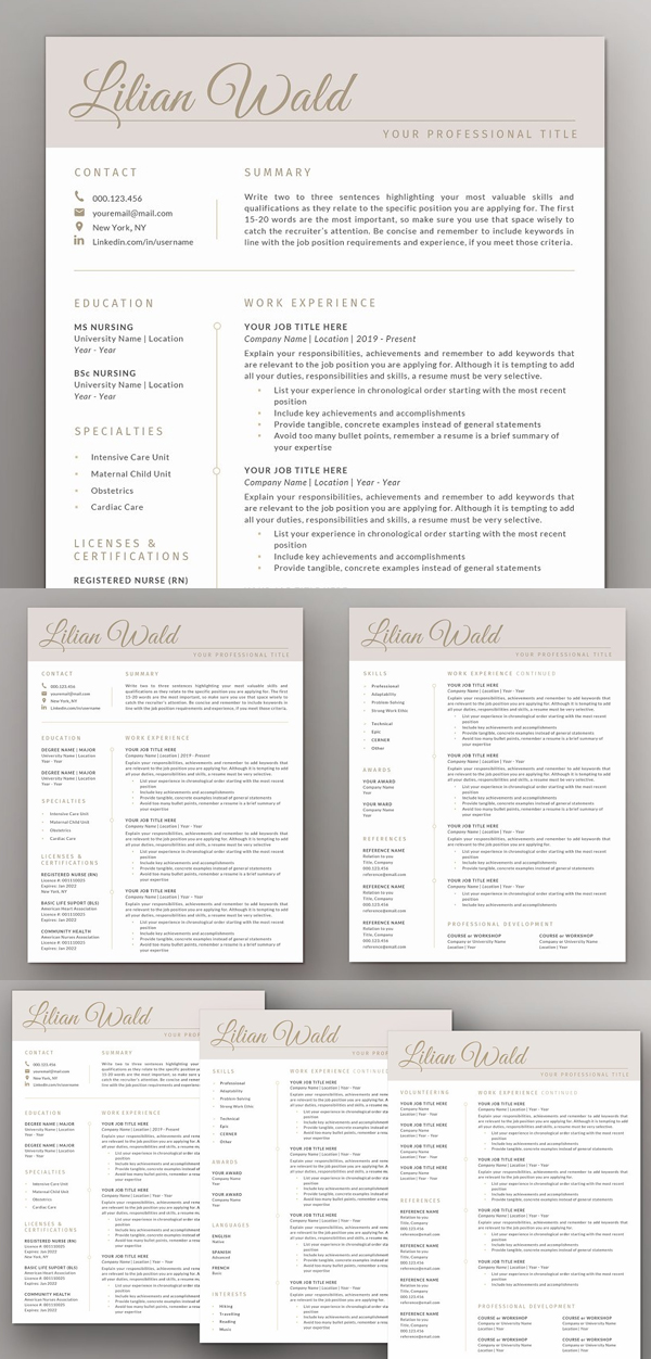 Nurse Resume & Cover Letter