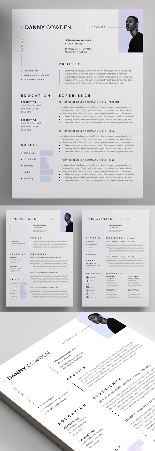Professional Resume CV Template