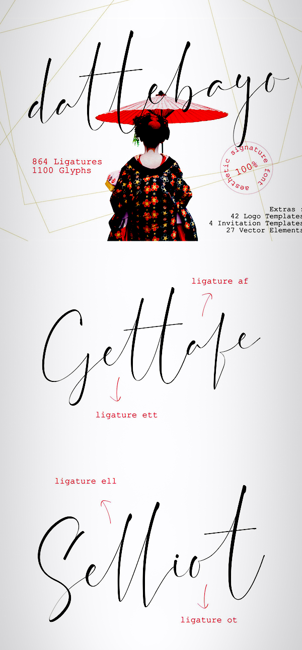 Dattebayo Free Signature Font Dattebayo Free Signature Font
