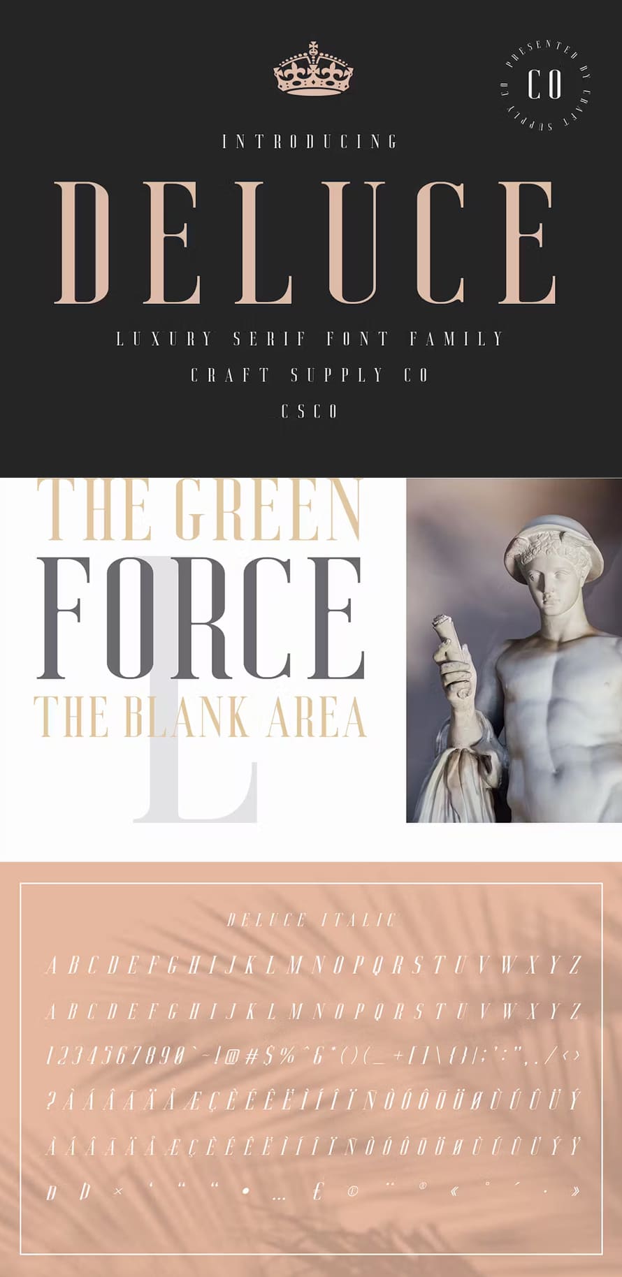 Deluce Luxury Serif Font