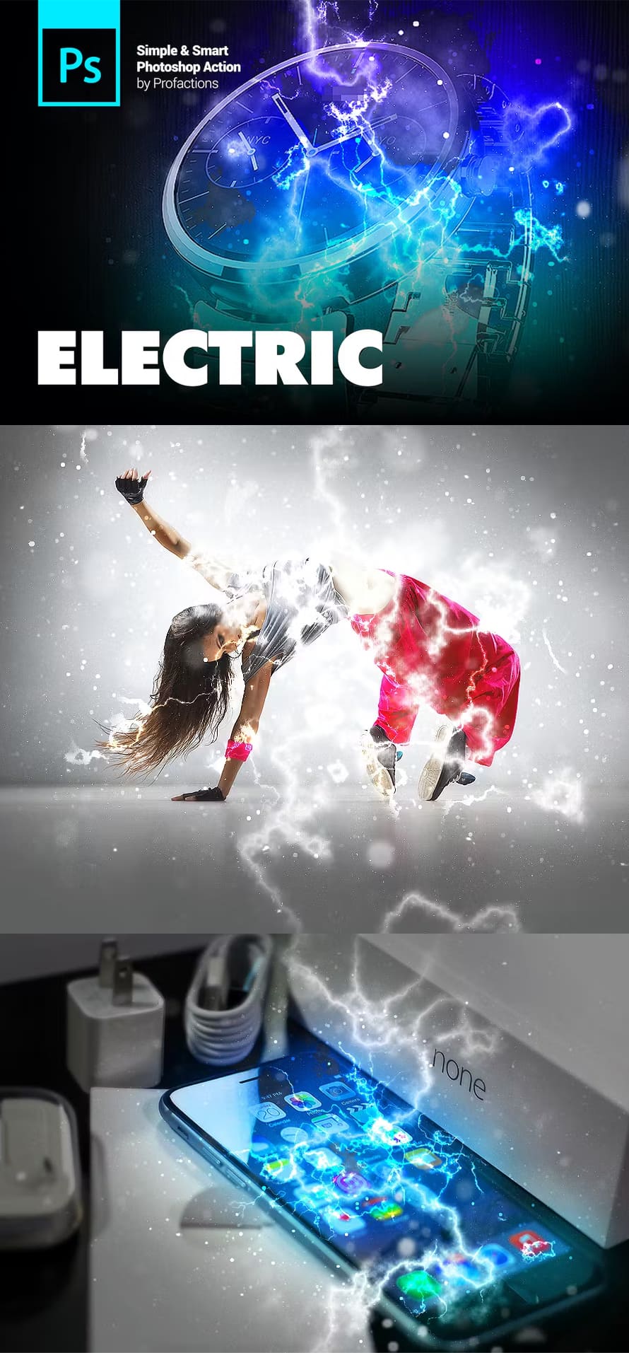 Electric Photoshop Action