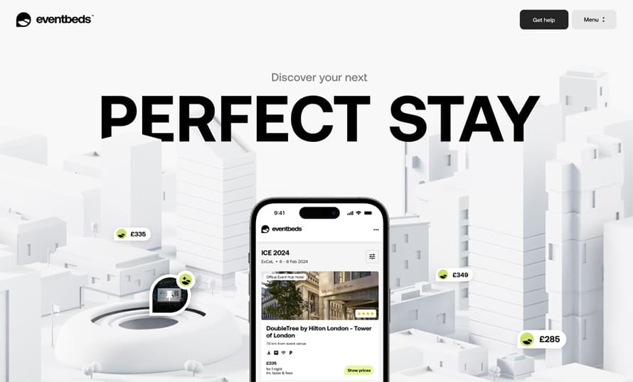 Eventbeds Website Design