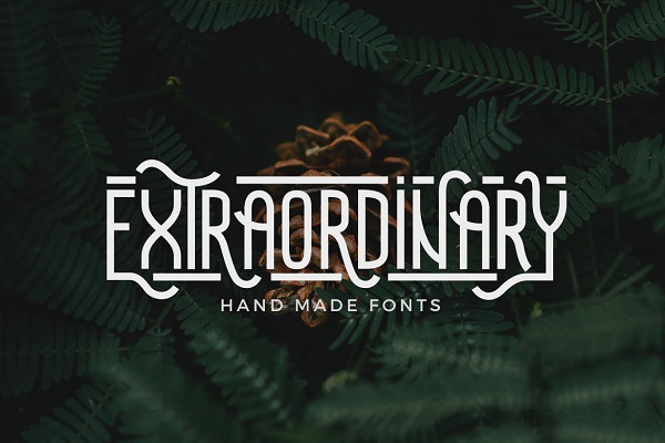Extraordinary - Handmade Font Font