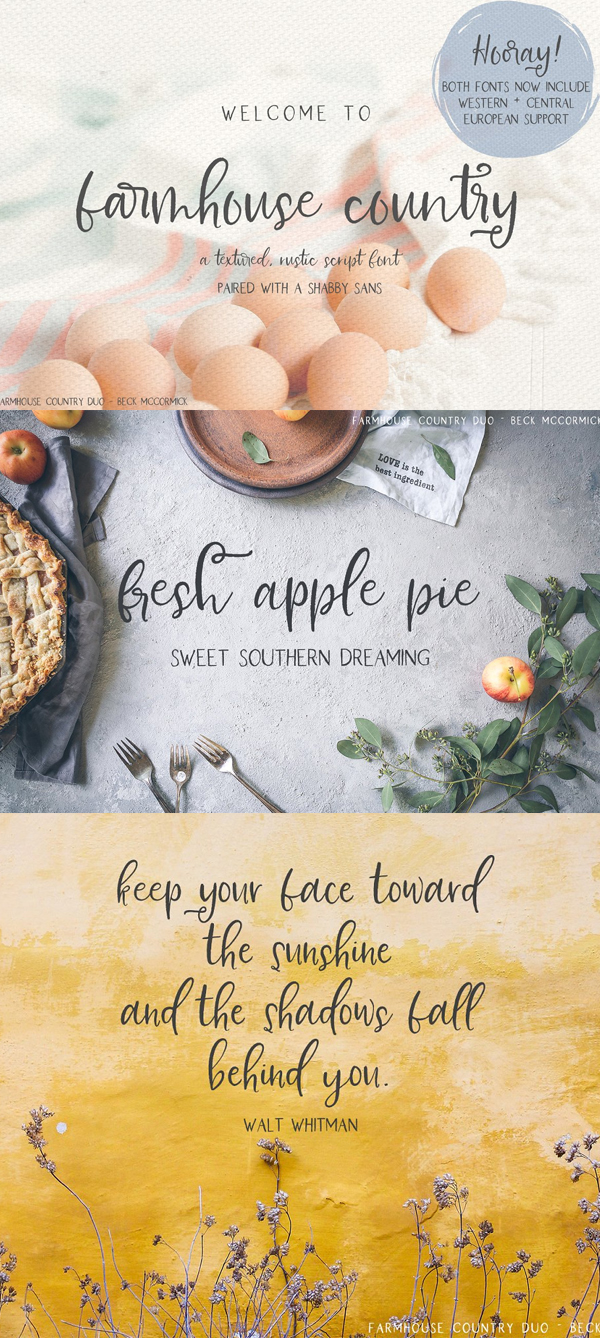 Farmhouse Country Rustic Script Free Font Farmhouse Country Rustic Script Free Font