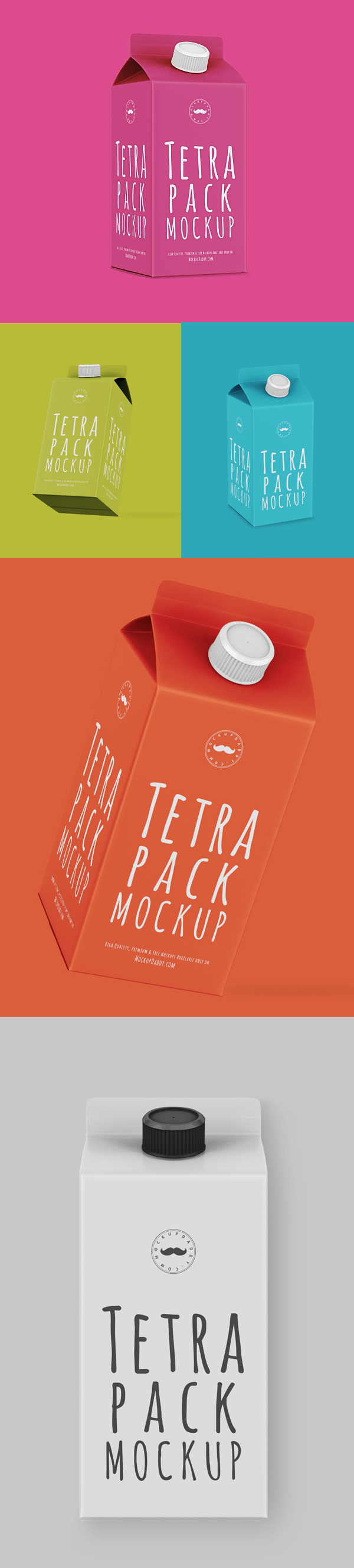 Free Tetra Pack Mockup PSD Free Tetra Pack Mockup PSD
