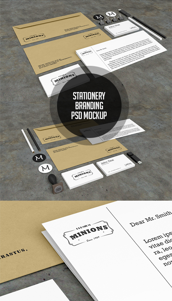Free Stationery PSD Mockups Free Stationery PSD Mockups