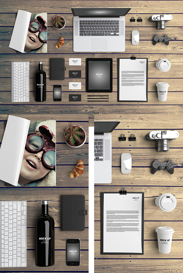 Complete Branding Mockup Template - Freebie Complete Branding Mockup Template - Freebie