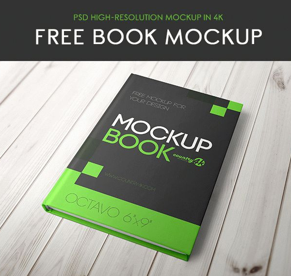 Free Hardcover Book MockUp Free Hardcover Book MockUp