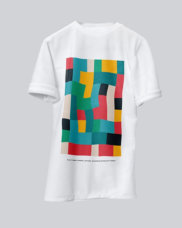 Free Folded Sleeves T-shirt Mockup Free Folded Sleeves T-shirt Mockup