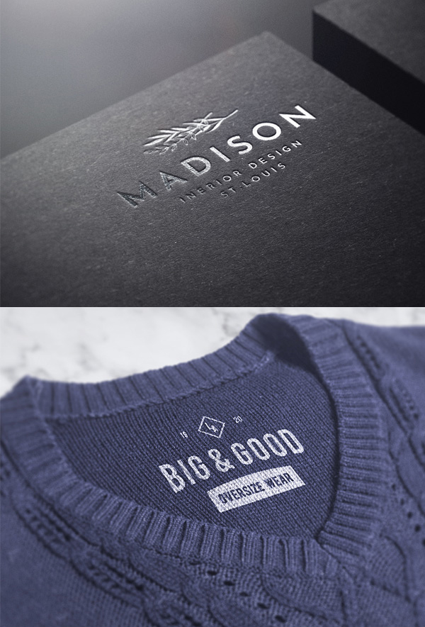 Free Branding Logo Mockups Set Free Branding Logo Mockups Set