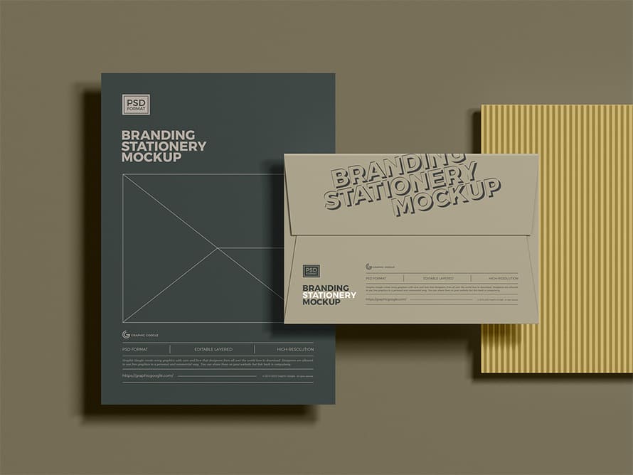Free Branding Stationery Mockup