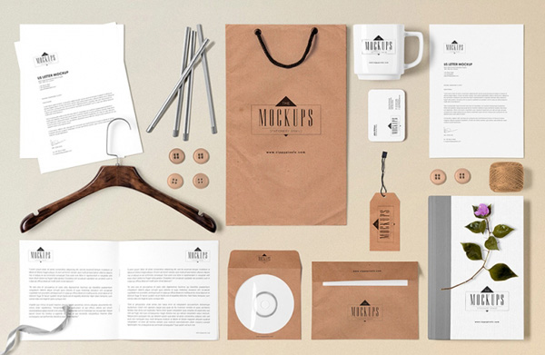 Free Classic Stationery Mock-up Scene Builder Free Classic Stationery Mock-up Scene Builder