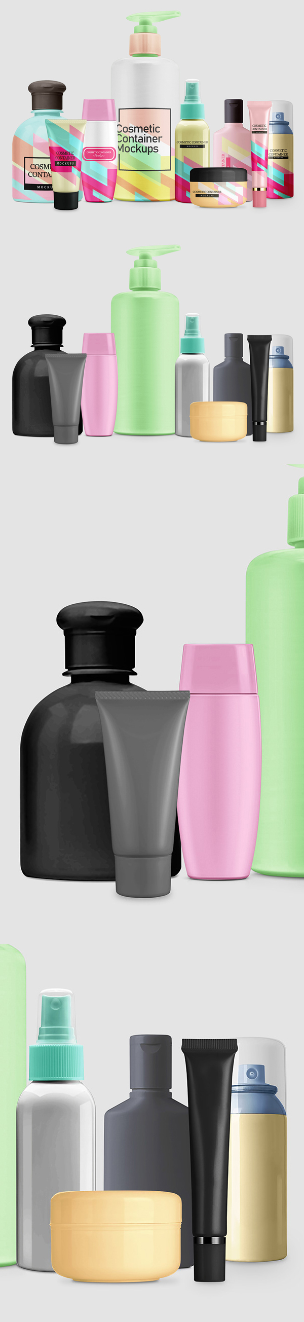 Free Cosmetic Container Mockup Templates Free Cosmetic Container Mockup Templates