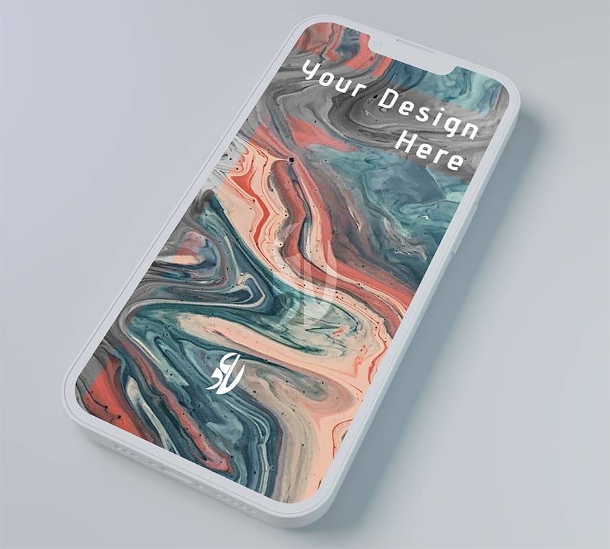 Free iPhone 14 Clay Mockup